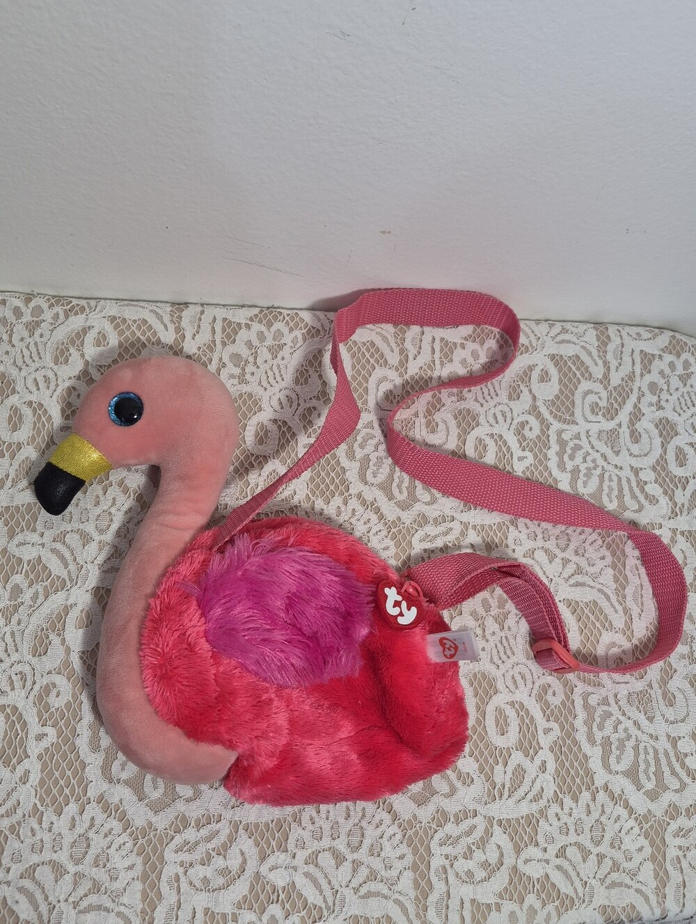 Ty Flamingo Purse